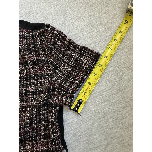Women's Banana Republic Size XS Tweed Front Shirt Short Sleeve - Picture 7 of 9
